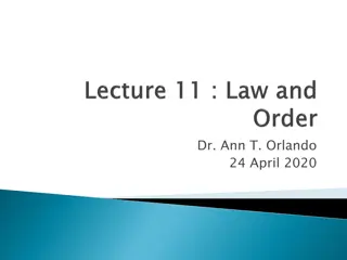 Understanding Law and Order in Philosophy and Early Christianity