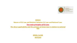 EU Law: Direct Applicability and Primacy of Union Law Explained