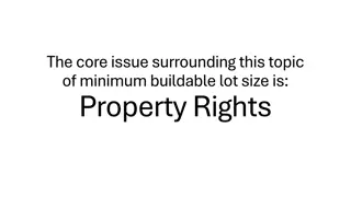 Understanding Minimum Buildable Lot Size and Property Rights