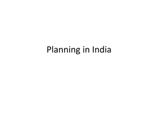 Objectives and Functions of Planning in India