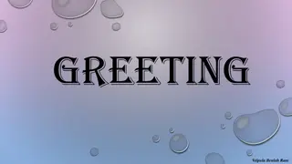 Effective Greetings and Conversation Etiquette