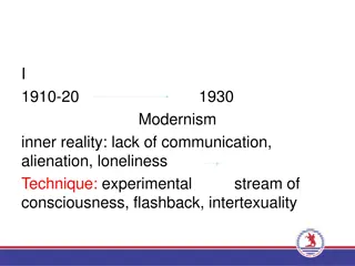 Literary Movements from Modernism to Campus Novel