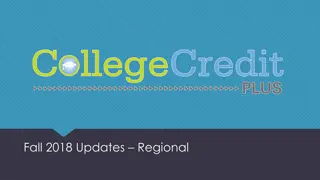 Updates and Changes in Academic Eligibility Criteria Fall 2018