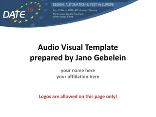 Audio Visual Presentation Guidelines and Installation Procedures