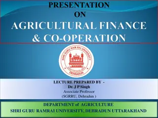 Understanding Agricultural Financing Methods and Systems