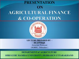 Processing Loan Applications and Criteria for Eligibility in Farm Loans