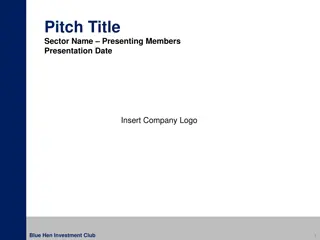 Blue Hen Investment Club Presentation Insights