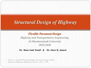 Structural Design of Highway Pavements and Infiltration Models