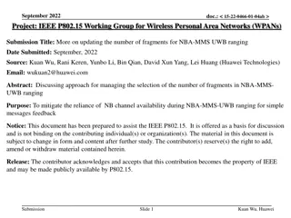 Managing Number of Fragments for NBA-MMS UWB Ranging
