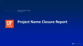 Project Closure Report - Overview of Achievements and Learnings