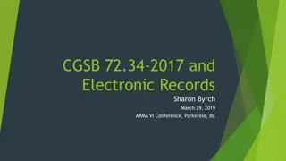 Understanding CGSB 72.34-2017: Canada's Electronic Records Standard
