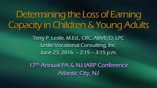 Loss of Earning Capacity in Children and Young Adults: Impact Factors Explored