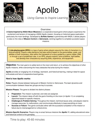 Inspiring Learning Through Apollo Board Game