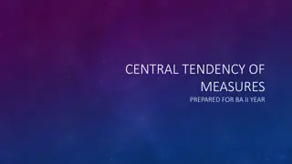 Understanding Measures of Central Tendency and Calculating Mean from Grouped Data