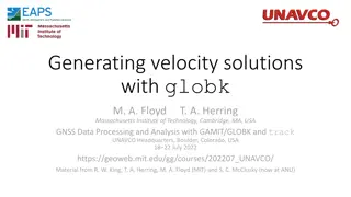 Generating Velocity Solutions with GLOBK for GNSS Data Processing