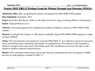 Managing Fragment Selection in NBA-MMS UWB Ranging