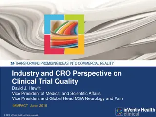Clinical Trial Quality Perspectives from Industry and CROs