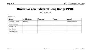 Enhanced Long Range PPDU Format and Design in IEEE 802.11-24/1232r0