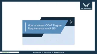 Access CCAF Degree Requirements in AU SIS - Step-by-Step Guide