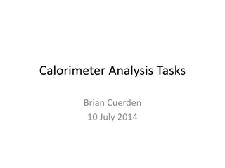 Calorimeter Analysis Tasks and Model Comparisons
