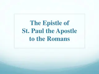 Overview of the Epistle to the Romans: Church in Ancient Rome