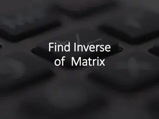 Algorithm for Matrix Inversion: A Comprehensive Guide