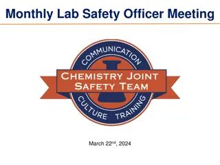 Lab Safety Officer Meeting - March 22nd, 2024 Agenda and Safety Minute on Pyrophoric Chemicals