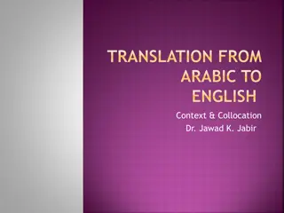 Understanding Translation Contexts and Collocations by Dr. Jawad K. Jabir