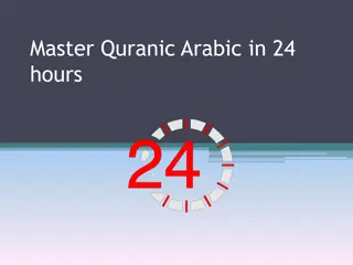 Master Quranic Arabic Course in 24 Hours
