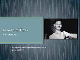 Arguments for and Against Pacifism Explored in Desmond Doss's Story