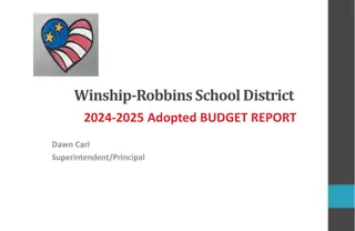 Winship-Robbins School District 9k 2024-2025 Adopted Budget Report