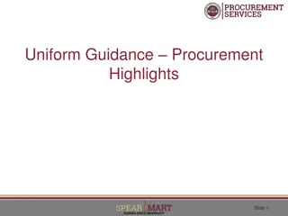 Understanding Uniform Guidance Procurement Highlights and Changes