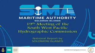 South West Pacific Hydrographic Commission National Report 2022