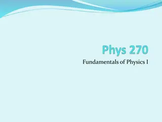Physics I Course Information and Expectations
