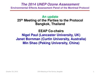 Environmental Effects Assessment and Key Findings on Ozone Depletion