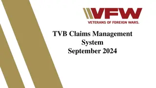 TVB Claims Management System Updates and Enhancements