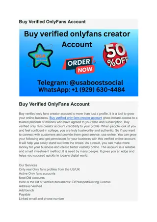 Buy Verified OnlyFans Account