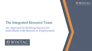 Building Success: Integrated Resource Team Approach for Employment Barriers