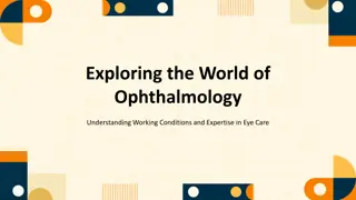 Insights into Ophthalmology: Working Conditions and Expertise in Eye Care