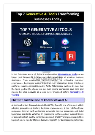 Generative AI Courses Online  Generative AI Training in India