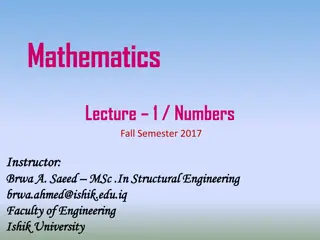 Understanding Numbers in Mathematics at Ishik University