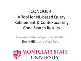 Improving Code Search Results with CONQUER Tool