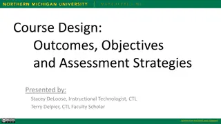 Designing Effective Course Outcomes and Assessment Strategies
