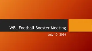 WBL Football Booster Meeting and Season Events