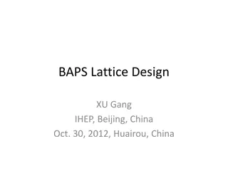 Advanced BAPS Lattice Design for High-Energy Operation