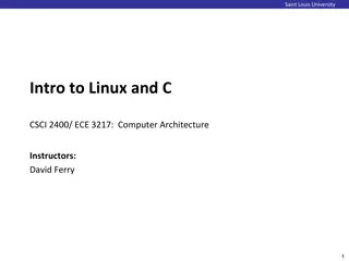 Exploring Linux and Computer Architecture at Saint Louis University