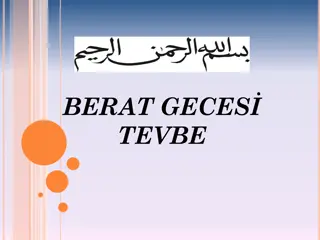 Significance of Berat Night and its Observance