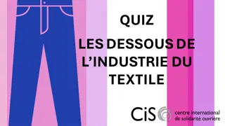 Insights into the Textile Industry: Quiz on Imports, Collections, Workforce, and Women Empowerment