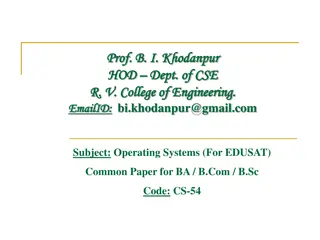 Introduction to Operating Systems: Functions and Evolution