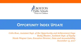 Boston Public Schools Opportunity Index Update - Achieving Equity in Education